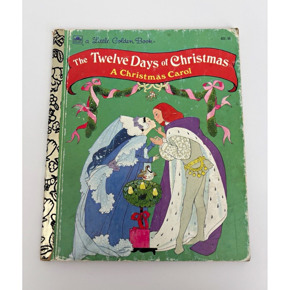 Little Golden Books Twelve Days of Christmas Carol HC 1992 Illustrated